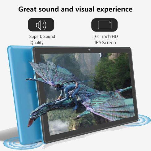 VOLENTEX Tablet 10 Inch 3GB RAM 64GB ROM 512GB Expand Android 12, Tablets PC,Quad Core Processor, WiFi, 10.1'' IPS HD Display, 6000mAh Battery, 2MP+8MP Camera,GMS,Type C,Bluetooth in Kuwait