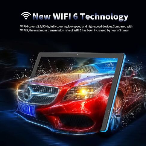 VOLENTEX Tablet 10 Inch 3GB RAM 64GB ROM 512GB Expand Android 12, Tablets PC,Quad Core Processor, WiFi, 10.1'' IPS HD Display, 6000mAh Battery, 2MP+8MP Camera,GMS,Type C,Bluetooth in Kuwait