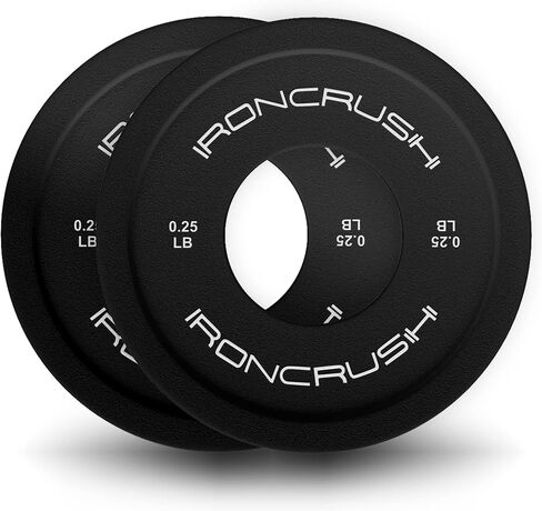 ألواح الأوزان الجزئية من Iron Crush - لوحات أولمبية بفتحات مركزية محسنة - مطاط بكر متين ومقاوم للصدمات - معدات رياضية لتدريب القوة والتحمل in Saudi Arabia