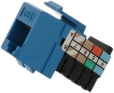 موصل منفذ سريع فئة 5 من Leviton 41108-RT5، CAT 5، اللوز الخفيف in Kuwait
