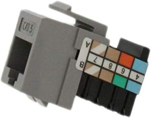 موصل منفذ سريع فئة 5 من Leviton 41108-RT5، CAT 5، اللوز الخفيف in Kuwait