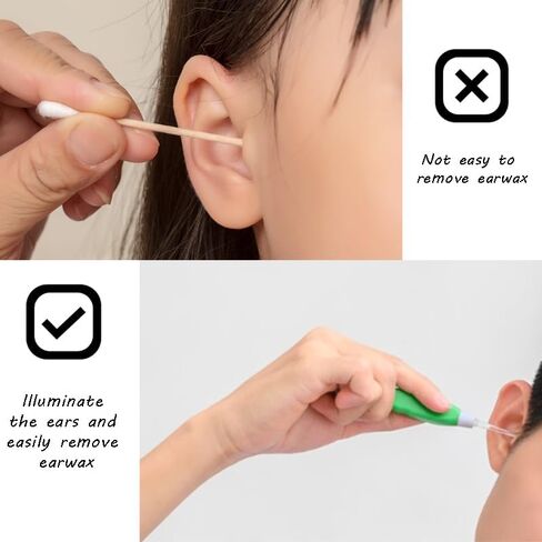 12 Pieces Ear Wax Removal Tool with LED Light for Cleaning Earwax Reusable Ear Pick Tweezer Ear Cleaner for Adults and Kids Ear Health Care in Saudi Arabia