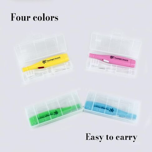 12 Pieces Ear Wax Removal Tool with LED Light for Cleaning Earwax Reusable Ear Pick Tweezer Ear Cleaner for Adults and Kids Ear Health Care in Saudi Arabia