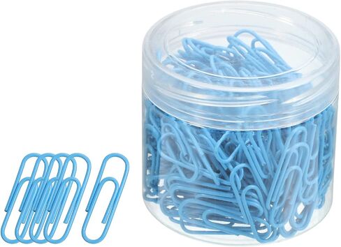 YOKIVE 200 Pcs Paper Clips, Office Clips Smooth Surface with Box | Keep Desk Neat, Great for Office, Art, Home, Daily Use (Yellow, 1.1-Inch) in Kuwait