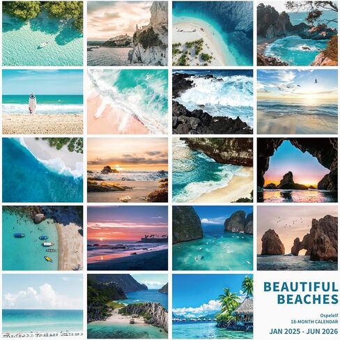 Ospelelf Wall Calendar 2026-2027 18 Months 12"X12" National Park Calender Wall Hanging Spiral Bound Calendar for Easy Organizing, Use Jan 2026 - Dec 2027 in Kuwait