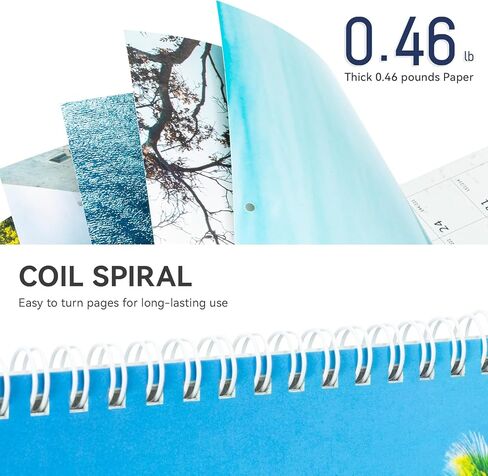 Ospelelf Wall Calendar 2026-2027 18 Months 12"X12" National Park Calender Wall Hanging Spiral Bound Calendar for Easy Organizing, Use Jan 2026 - Dec 2027 in Kuwait