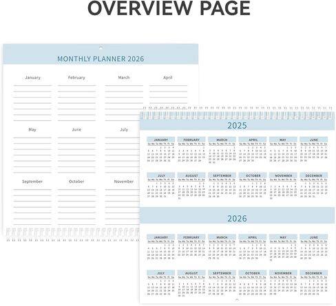 Ospelelf Wall Calendar 2026-2027 18 Months 12"X12" National Park Calender Wall Hanging Spiral Bound Calendar for Easy Organizing, Use Jan 2026 - Dec 2027 in Kuwait