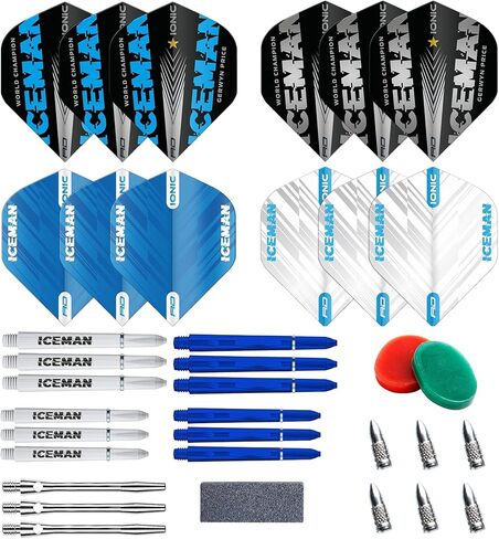 مجموعة ملحقات سهام RED DRAGON Gerwyn Price Iceman Darts in Kuwait