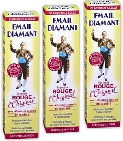 معجون أسنان X3 Email Diamant Cosmetic RED - تركيبة روج أصلية (أنابيب X3) in Saudi Arabia