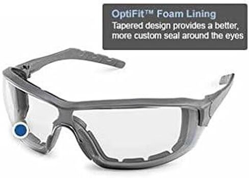 Gateway Safety 22GY79 Silverton Temple Version Safety Glass, Gray Frame - Clear FX2 Anti-Fog Lens,One Size in Saudi Arabia