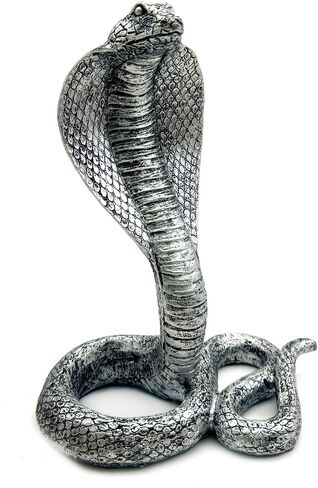 Vintage King Cobra Snake Statue Figurine Sculpture Animal Figure Collectible Gifts for Snake Lover Office Home Decor Desk Accessories Decoration Garden Yard Figurines Outdoor Decor (Gold) in Saudi Arabia