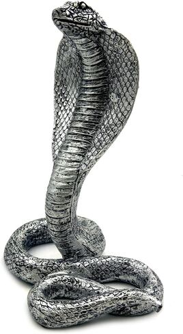 Vintage King Cobra Snake Statue Figurine Sculpture Animal Figure Collectible Gifts for Snake Lover Office Home Decor Desk Accessories Decoration Garden Yard Figurines Outdoor Decor (Gold) in Saudi Arabia