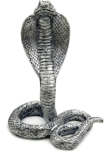 Vintage King Cobra Snake Statue Figurine Sculpture Animal Figure Collectible Gifts for Snake Lover Office Home Decor Desk Accessories Decoration Garden Yard Figurines Outdoor Decor (Gold) in Saudi Arabia