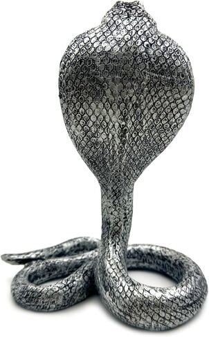 Vintage King Cobra Snake Statue Figurine Sculpture Animal Figure Collectible Gifts for Snake Lover Office Home Decor Desk Accessories Decoration Garden Yard Figurines Outdoor Decor (Gold) in Saudi Arabia