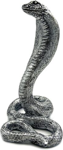 Vintage King Cobra Snake Statue Figurine Sculpture Animal Figure Collectible Gifts for Snake Lover Office Home Decor Desk Accessories Decoration Garden Yard Figurines Outdoor Decor (Gold) in Saudi Arabia