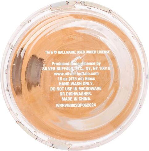 Silver Buffalo Gilmore Girls Luke's Diner Logo Glass Tumbler with Bamboo Lid and Glass Straw, 16 Ounces in Saudi Arabia