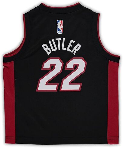 Jimmy Butler Miami Heat NBA Kids Toddler 2-4 Black Icon Edition Player Jersey (US, Age, 3 Years) in Saudi Arabia