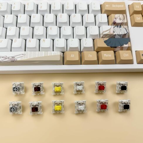 Gateron G Pro 3.0 Blue Switches for Mechanical Keyboard,3-Pin 60gf Clicky/Pre-Lubed/Pin-Enhanced Switches(108pcs,Blue,3-Pin) in Kuwait