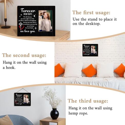 Personalized Memorial Picture Frame, Gift For Women Men, Personalized Memorial Gifts Memorial Plaques Condolence Gift In Memory Of Loved One Sympathy Gift Memorial Gifts Bereavement Gift /10 in Saudi Arabia