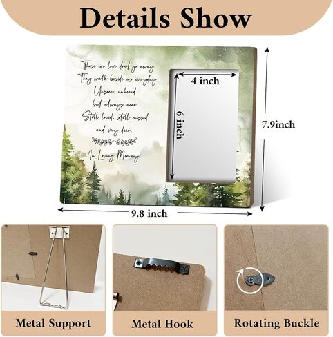 Personalized Memorial Picture Frame, Gift For Women Men, Personalized Memorial Gifts Memorial Plaques Condolence Gift In Memory Of Loved One Sympathy Gift Memorial Gifts Bereavement Gift /10 in Saudi Arabia