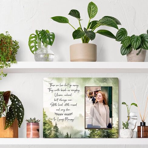 Personalized Memorial Picture Frame, Gift For Women Men, Personalized Memorial Gifts Memorial Plaques Condolence Gift In Memory Of Loved One Sympathy Gift Memorial Gifts Bereavement Gift /10 in Saudi Arabia
