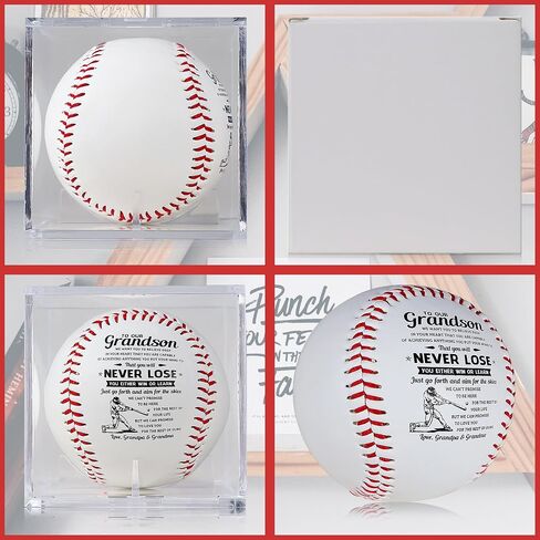 SYNGUCK Birthday Baseball Gifts for Youth, Teenage Boys,Christmas Graduation Baseball Gifts for Grandson from Grandma, Grandpa, Grandparents ，Personalized Baseball Gifts in Saudi Arabia