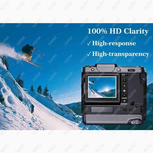 اولبتر واقي شاشة لكاميرا فوجي فيلم GFX50S II/GFX 50R 50S فوجي GFX50S GFX50R وغطاء هوت شو، 0.3 ملم بدرجة صلابة 9 من الزجاج المقسى مضاد للخدش والفقاعات [2+3 قطع] in Kuwait