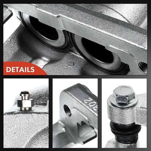 A-Premium Disc Brake Caliper Assembly with Bracket Compatible with Select Ford Models - F-350 Super Duty 2005-2010, F-450 Super Duty 2011 - Front Driver and Passenger Side, 2-PC Set in Saudi Arabia
