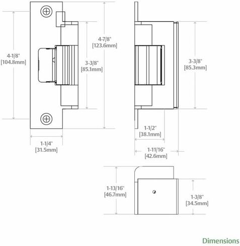 HES Hardware - Assa Abloy HES 7501 Electric Strike Fire Rated Preload Solution, Grade 1, Color: Satin Stainless Steel, Model: 7501-630 in Saudi Arabia