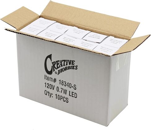 مصابيح إضاءة ليلية LED من السيليكون من Creative Hobbies، مصابيح إضاءة بديلة C7 - 0.7 وات تعادل 4 وات 5 وات 6 وات 7 وات، أبيض دافئ 2700 ك، أضواء سلسلة عيد الميلاد، شموع النوافذ الكهربائية | 10 عبوات in Saudi Arabia