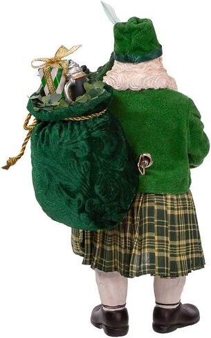 Kurt Adler 10.5-Inch Fabriché Musical Irish Bagpiper Santa in Saudi Arabia