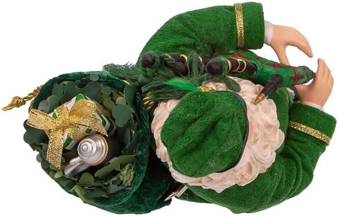 Kurt Adler 10.5-Inch Fabriché Musical Irish Bagpiper Santa in Saudi Arabia