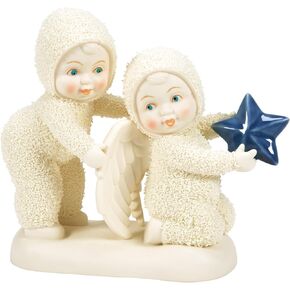 Department 56 Snowbabies Midnight Clear Always an Angel Figurine, 4.21 Inch, Multicolor
