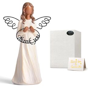 Thank You Gift Angel Figure - Thank You Teachers Gifts for Teachers Coworkers Boss Nurse Doctor Colleague Female Thank You Gifts for Women Sculpted Hand-Painted Angel Figurines