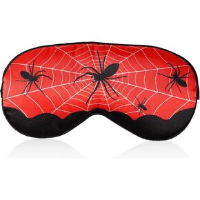 Spider Sleep Mask, Sleeping Supplies for Kids Eye Mask with Adjustable Strap Kids Eye Cover Child Eye Mask for Sleeping for Boys Girls Children Sleeping Travel Party Supply