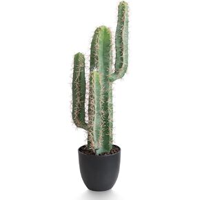 momoplant Artificial Cactus, 31 Inch Faux Cactus Plant, Desert Cacti Succulent Potted Plant for Home Office Living Room Bedroom Foyer Porch Decor