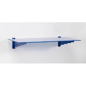 LTL Home Products Puzzle Glass Wall Shelf Kit, 11" x 36", Wave Blue