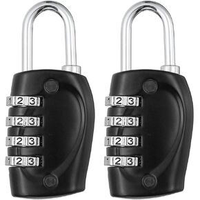 PATIKIL Combination Lock, 2Pcs 4 Digit Outdoor Padlock Waterproof Locker Lock for Luggage Suitcase, Gym Locker, Fence, Filing Cabinets, Toolbox, Gate, Pink