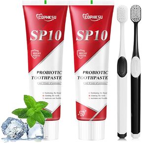 Sp10 Probiotic Toothpaste, Sp-10 Ultra Whitening Toothpaste, Super Probiotic Toothpaste Sp-10, Sp10 Toothpaste,Fresh Breath,Deep Cleaning Care Toothpaste