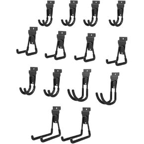 14 عبوة من خطافات Slatwall من 5 أحجام، وإكسسوارات Slatwall للمرآب، وخطافات وشماعات متعددة الحجم مثبتة على الحائط، وشماعات أدوات المرآب متعددة الوظائف in Kuwait