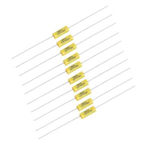 10Pcs Axial Polyester Film Capacitor with Long 0.022uF 630V Capacitors Suitable for Old Radios and Tube Amplifiers Radio Amplifier