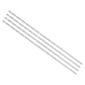 Extra Long Twist Drill Bits, 3mm Drill Bit Diameter 250mm Total Length, High Speed Steel Twist Drill Bit - (Applications: for Hardened Metal Woodwork Plastic Aluminum), 4-Pieces