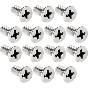 8-32 x 3/8 Phillips Flat 100 Degree Machine Screw Fully Threaded Stainless Steel, 100 PCS 0605MP1SS