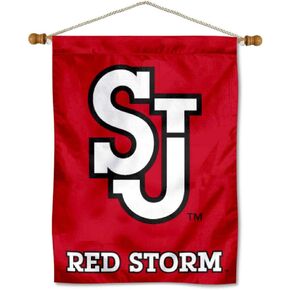 St. John's Red Storm Banner with Hanging Pole