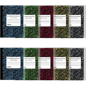 BAZIC Mini Marble Composition Book, 4.5 x 3.25 Inch, 80 Sheets - Pack of 2