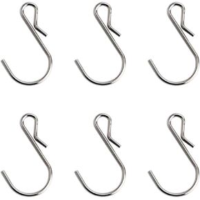 100 Pcs S Hooks for Hanging, Silver Small S Hook 1.75 Inch Stainless Steel Metal S Hooks, Heavy Duty Hangers Hooks for Kitchen Indoor and Outdoor Hanging