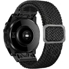 سوار ساعة من النايلون بحلقة 26 ملم لساعة Garmin Fenix ​​7X 6X 5X 3HR غريزة معصمه...