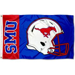 College Flags & Banners Co. Southern Methodist Mustangs Football Helmet Flag