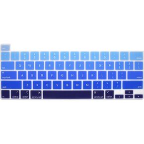 Cream Mixded Color Design Silicone Keyboard Cover Protective Skin for MacBook Pro 16 inch A2141 2019 2020 Pro 13.3 inch A2338 M1/A2251/A2289 with Touch Bar and Touch ID US Version,