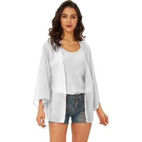 شال نسائي من Spmor مصنوع من الشيفون بوهو كيمونو بغطاء للشاطئ in Kuwait